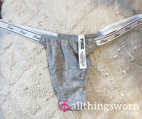 VS Gray Logo Thong