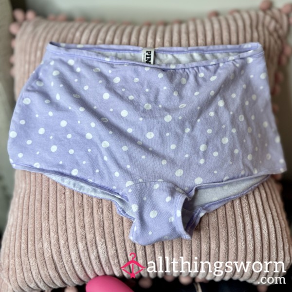 VS Lavender Polka Dot Boyshorts