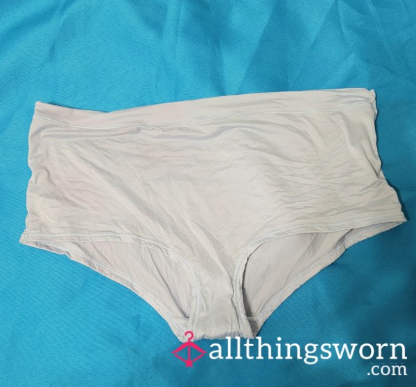 VS Light Blue Satin Shortie Panties XL – Well Loved – Cotton Gusset – US Shipping Included