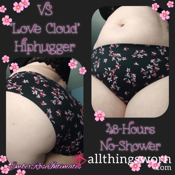 VS "Love Cloud" No-Show Flor*l Hiphugger