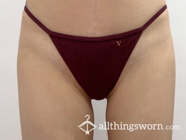 VS Maroon Cotton Gstring