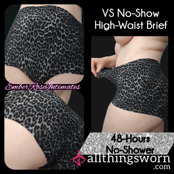 VS No-Show Leopard Print High-Waist Brief