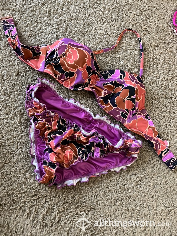 Vs Pattern Bikini 🩷🧡