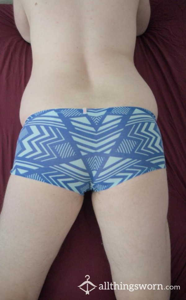 VS Pink Blue Triangles Boyshorts