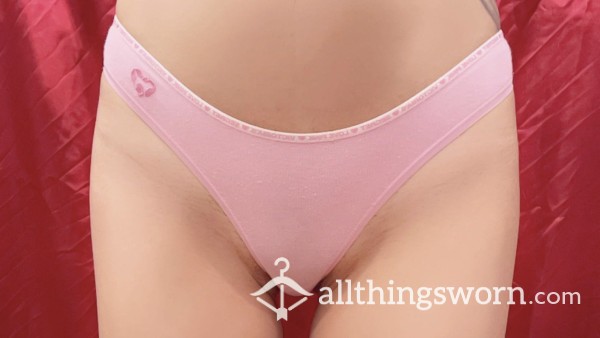 VS Pink Cotton Thong