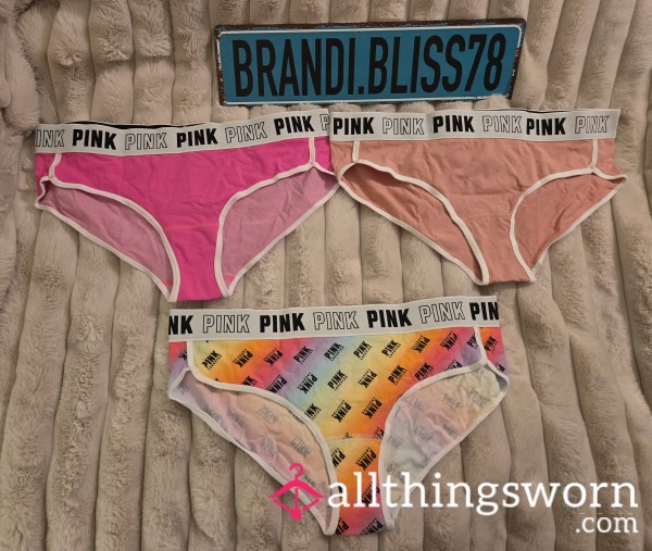 🍑VS PINK FULLBACK 3-PANTY BUNDLE DEAL🍑