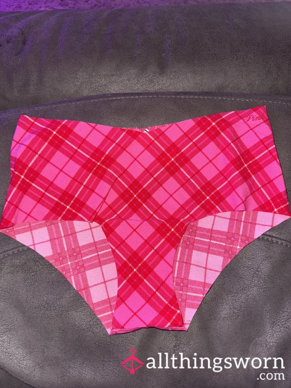 VS Pink Plaid Cheeky Panty (2 Avail)