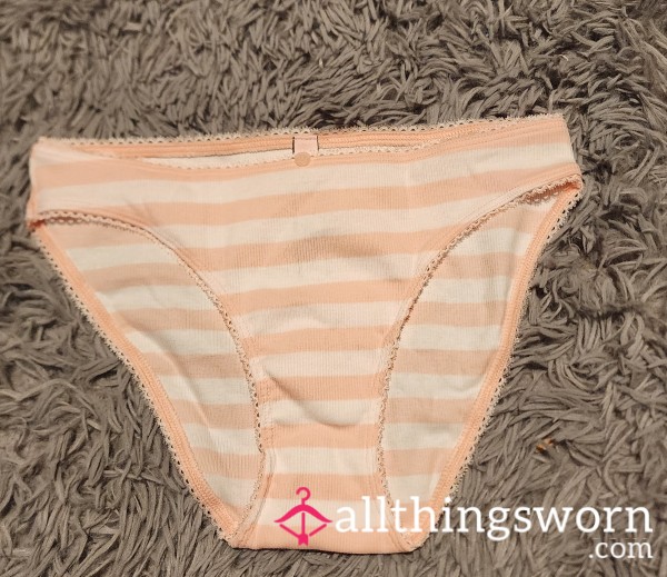 SOLD VS Pink & White Cotton Bikini Panty