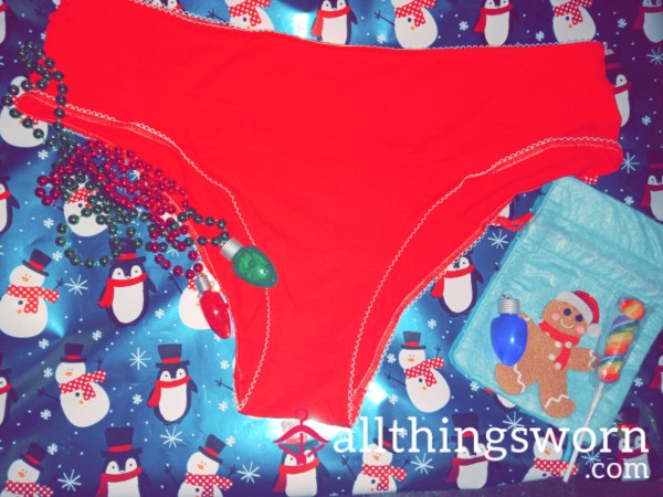 Vs Red Christmas Cheeky Panties