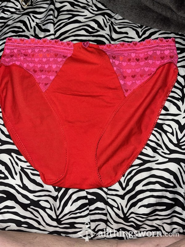 VS Red Cotton Hearty Lace XL