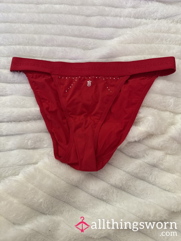 VS Red Rhinestone Full Back