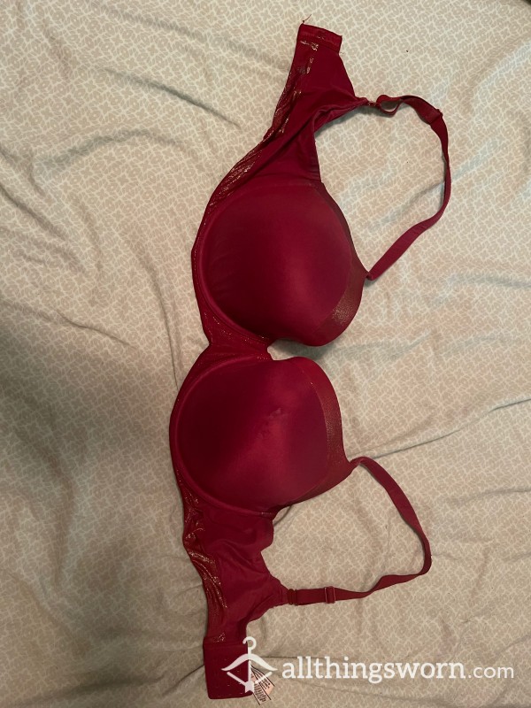 VS Sparkly Burgundy Bra