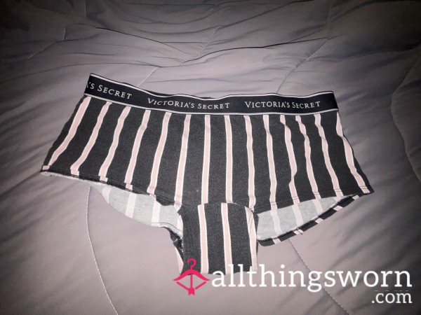 Victoria’s Secret Striped Panties 2 DAY WEAR+PICS