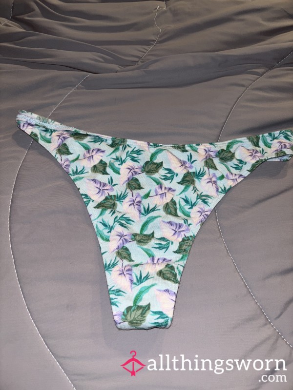 VS Tropical Leaf Thong