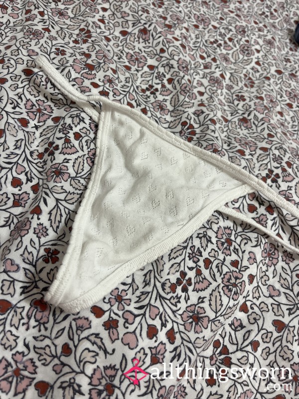 VS White G String