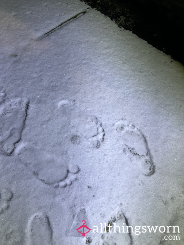 Walking Bare Foot In The Snow