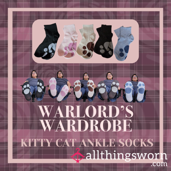 Warlord's Wardrobe: Kitty Cat Ankle Socks