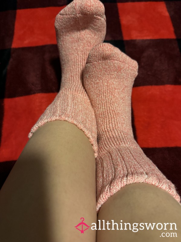 Warm Winter Socks Pink Color