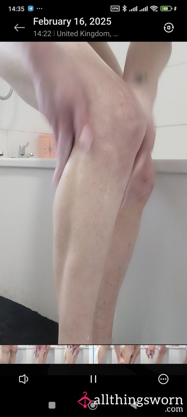 Watch Me Moisturise My Long Legs