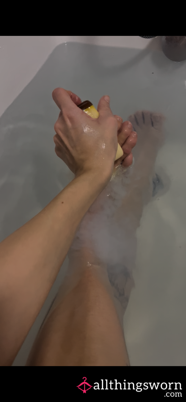 Watch Me Soap Up My Dirty Feet