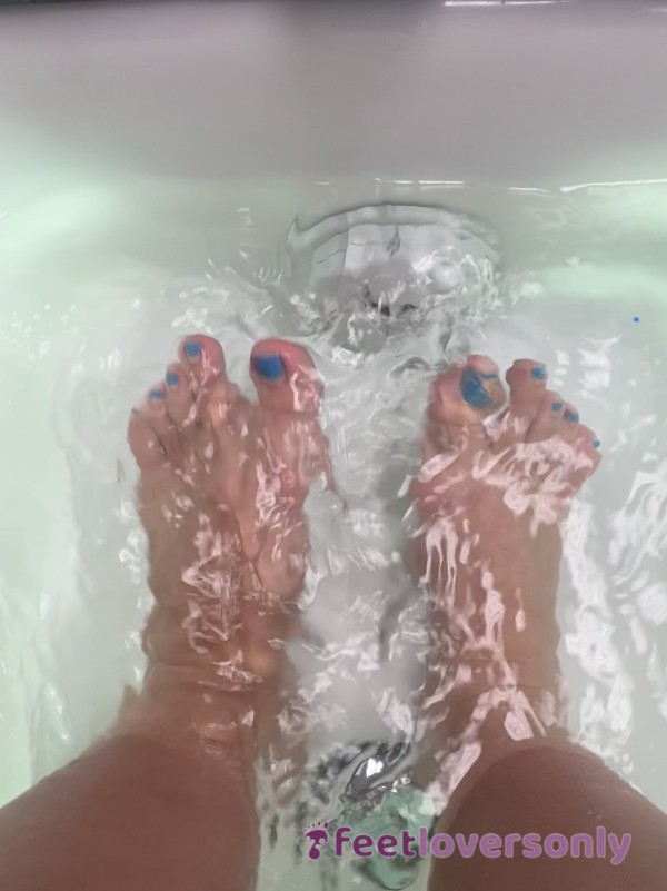 Watch Me Splash And Play In My Pedicure Water.... What Color Should I Do Next?