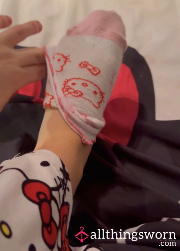 Watch Me Take Off My Cute Hello Kitty Sock