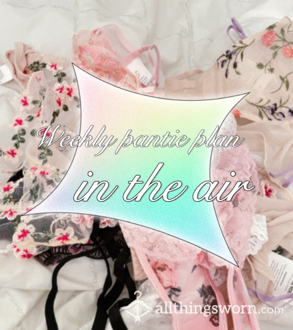 💝 Weekly Pantie Plan 💖