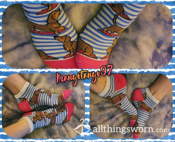 🐕 Weenie Dog Yoga Socks 🐕