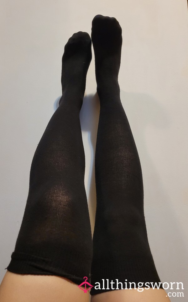 Well Loved Black Knee Highs From Alt Girl