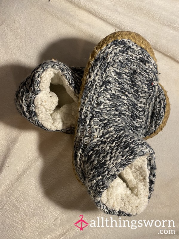 Well Loved Fuzzy Slippers