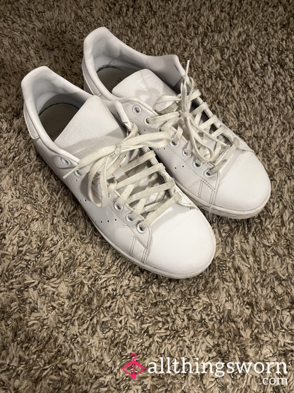 Well Loved White Adidas Stan Smiths 6.5y