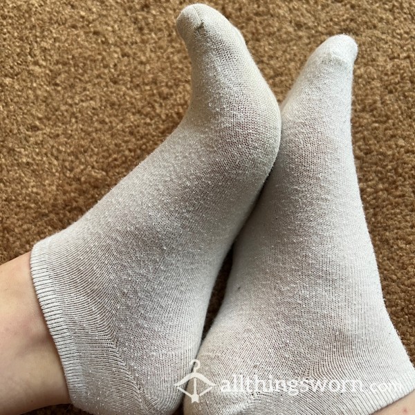 Well Loved White Ankle Socks