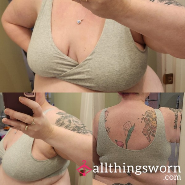 Well Used Heather Grey Nursing Bra