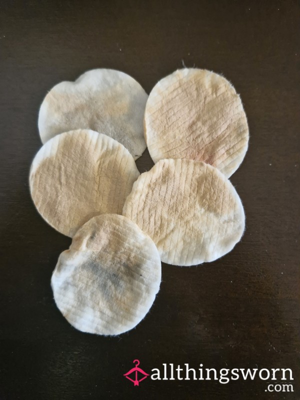 Well Used Cotton Woll Makup Pads