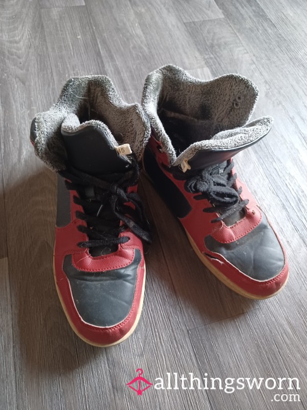 Well Used Red High Tops