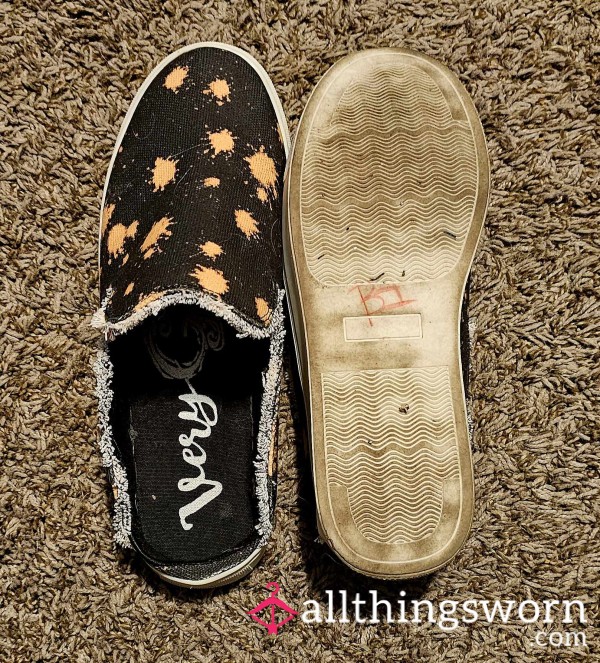 Well-used Slip-ons