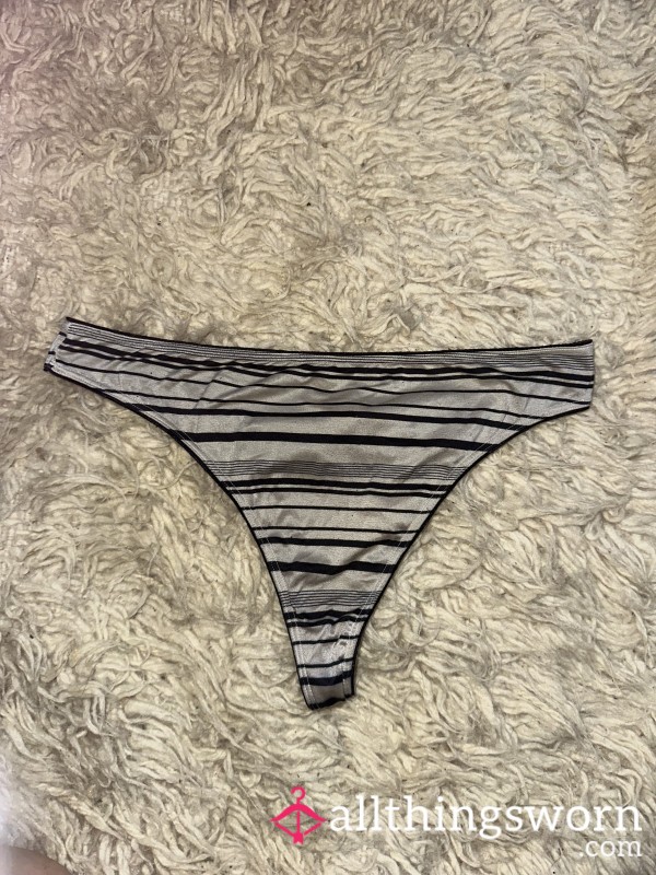 WELL USED Spandex Striped Thong