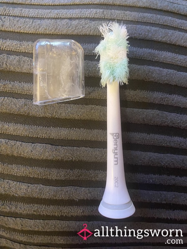 Well Used Toothbrush Head