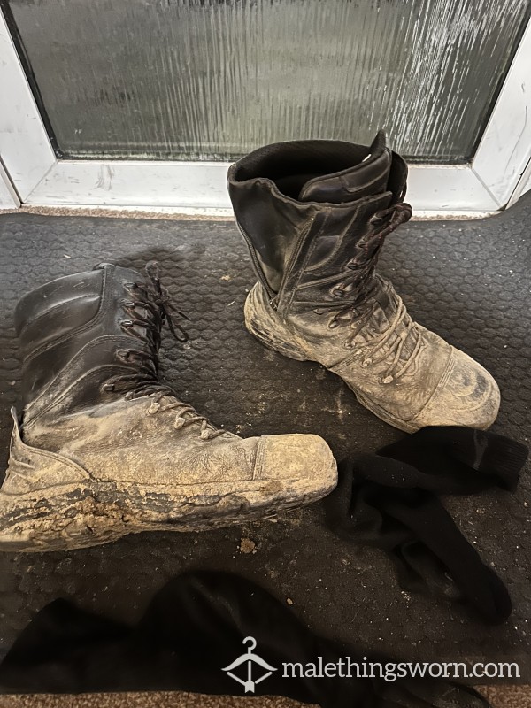 Well Used Work Boots