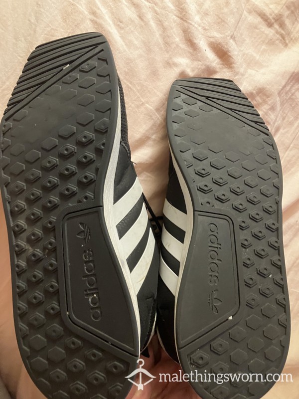 Well Worn Adidas Shoes