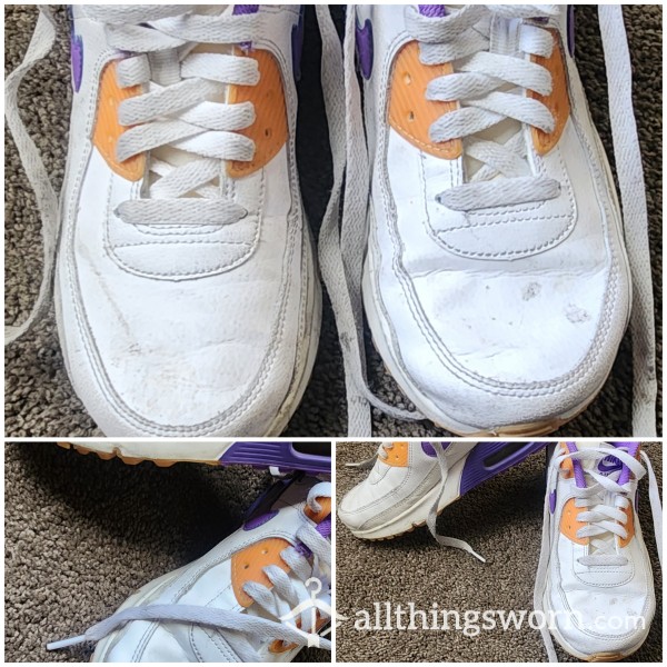 Well Worn Air Max (nike) Purple And White