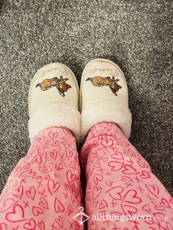 Well Worn Bambi Slippers