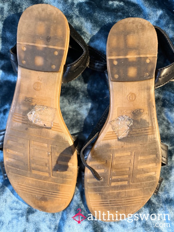 Well-worn Battered And Broken Sandals