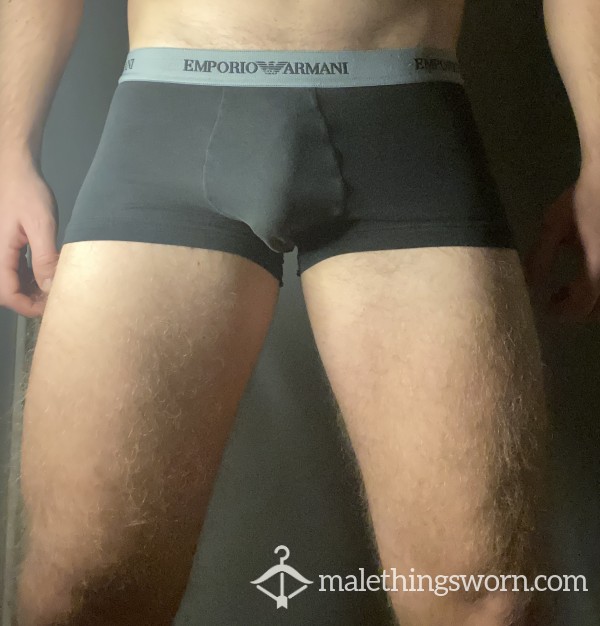 Well Worn Black Armani Boxers