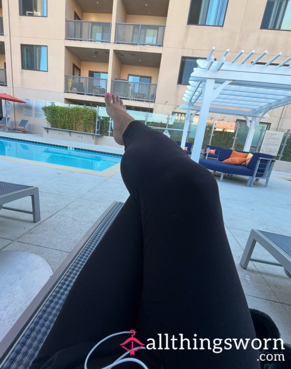 🔥 Well-Worn Black Leggings – Infused With My Essence 🔥