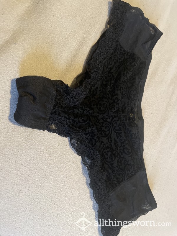 Well Worn Black Panties