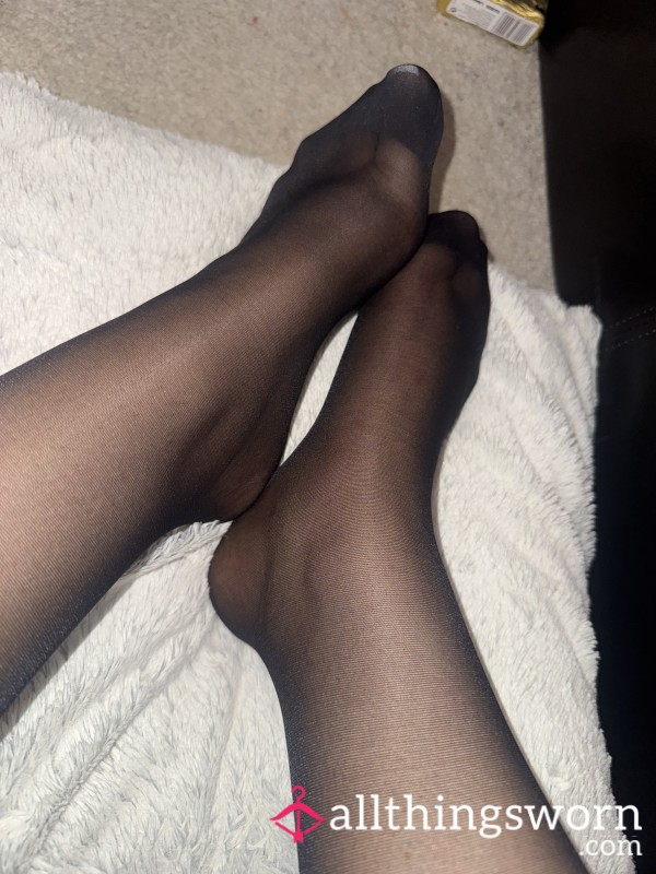 Well Worn Black Silky Soft Nylons/tights 🖤