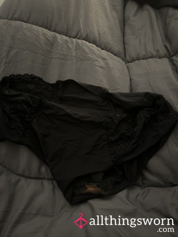 Well Worn Black VS No Show Panties