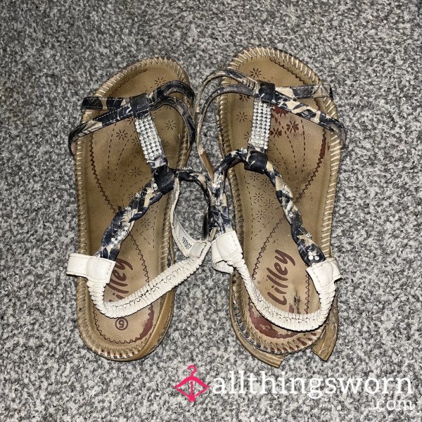 Well Worn Broken Smelly Sandals