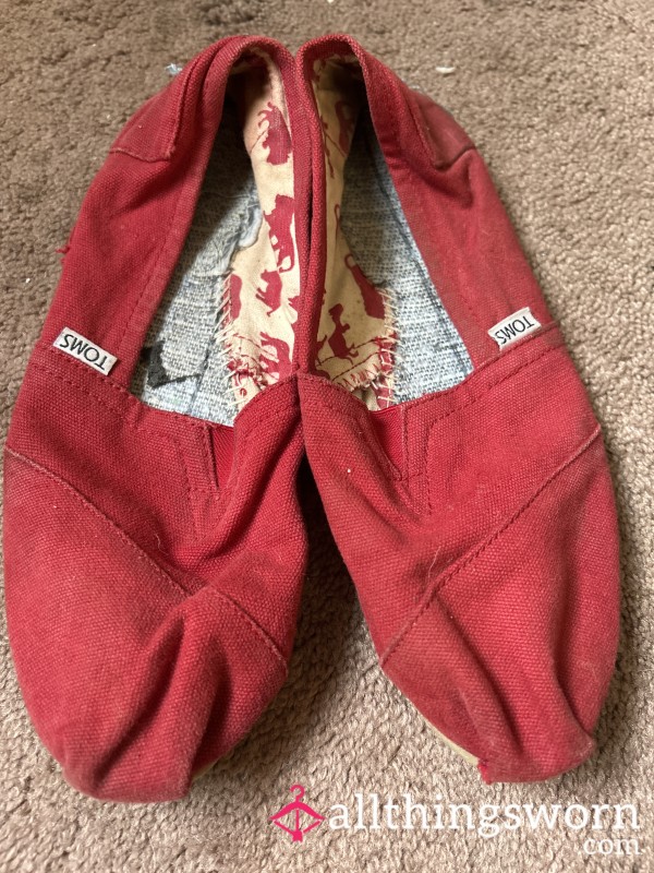 Well Worn Broken TOMS Missing The Insoles